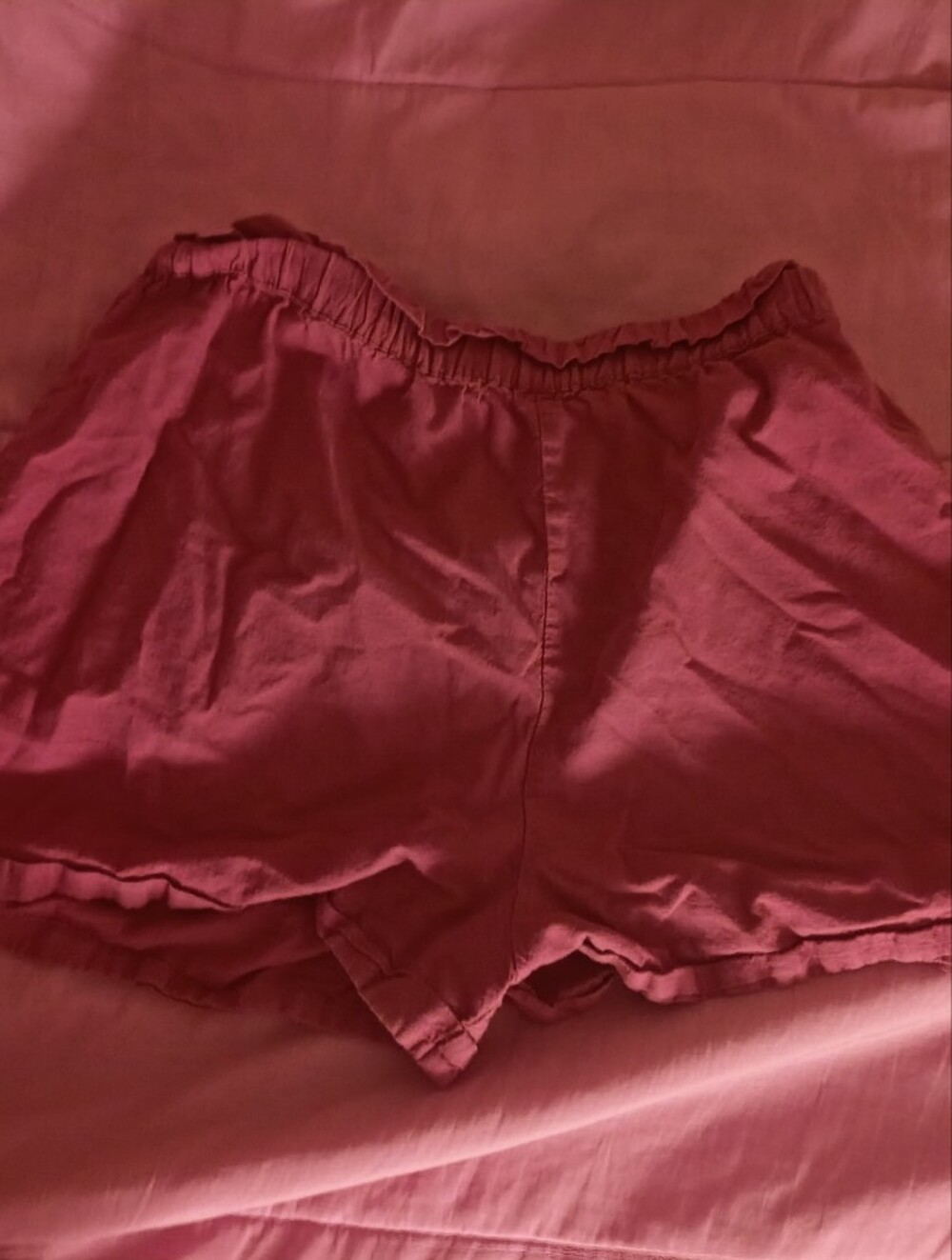 100% Cotton Orchid Paperbag Shorts